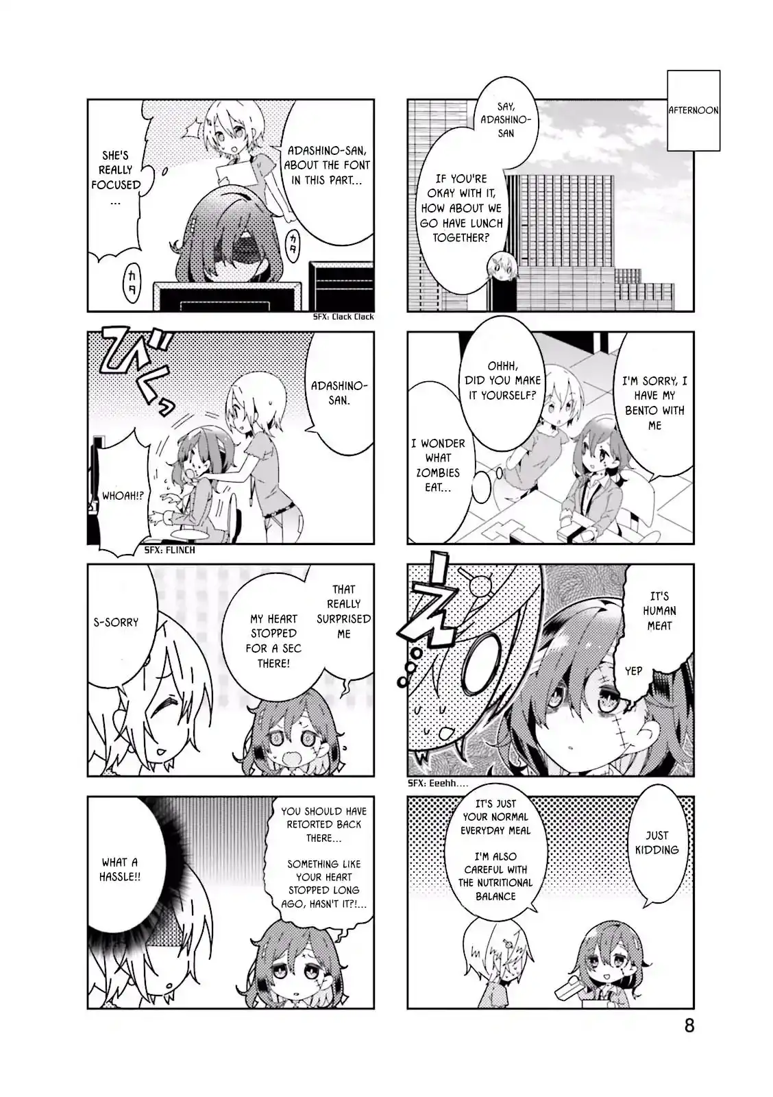 Adashino-san wa Sude ni Shinderu. Chapter 1