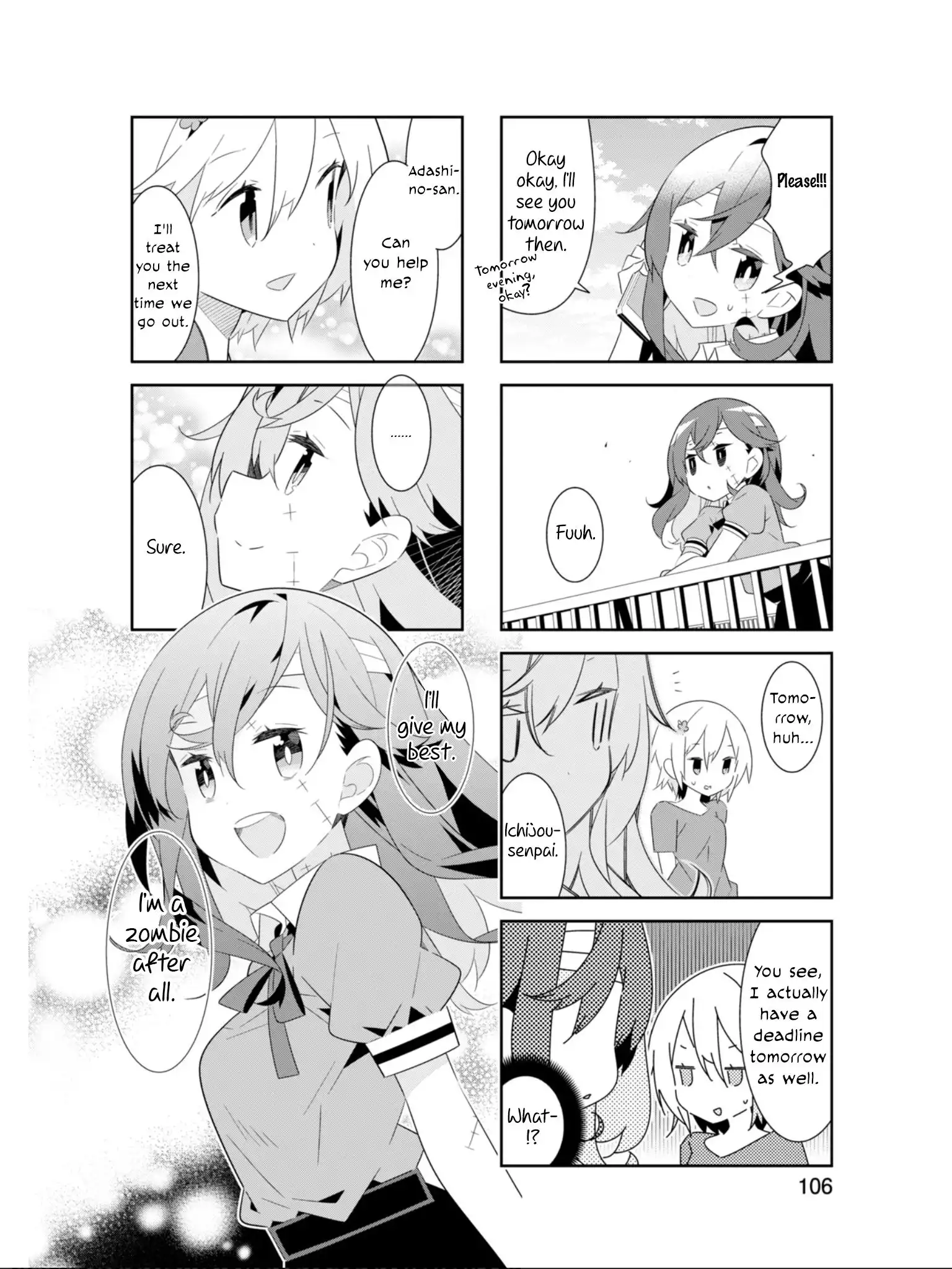 Adashino-san wa Sude ni Shinderu. Chapter 25