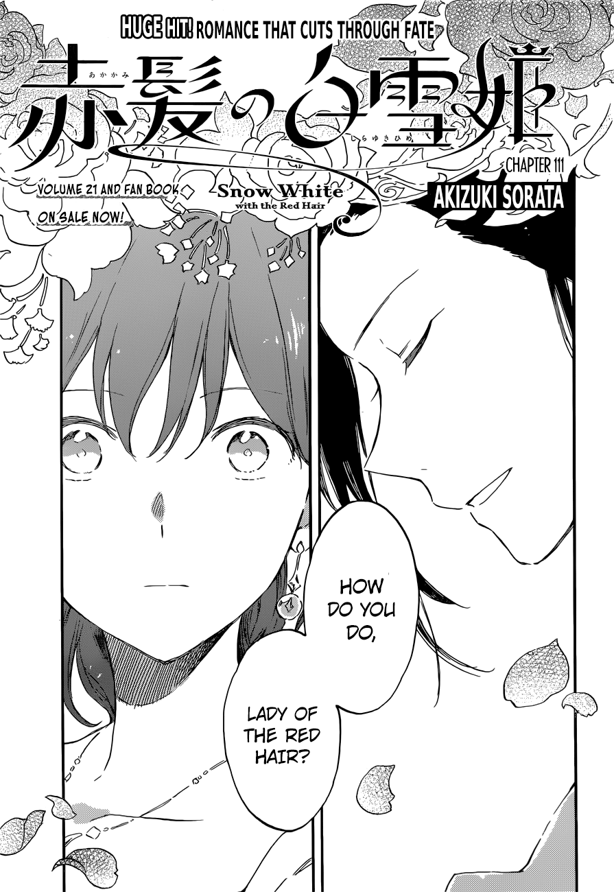 Akagami no Shirayukihime Chapter 111