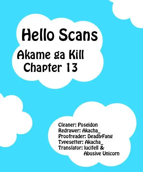 Akame ga Kill! Chapter 13