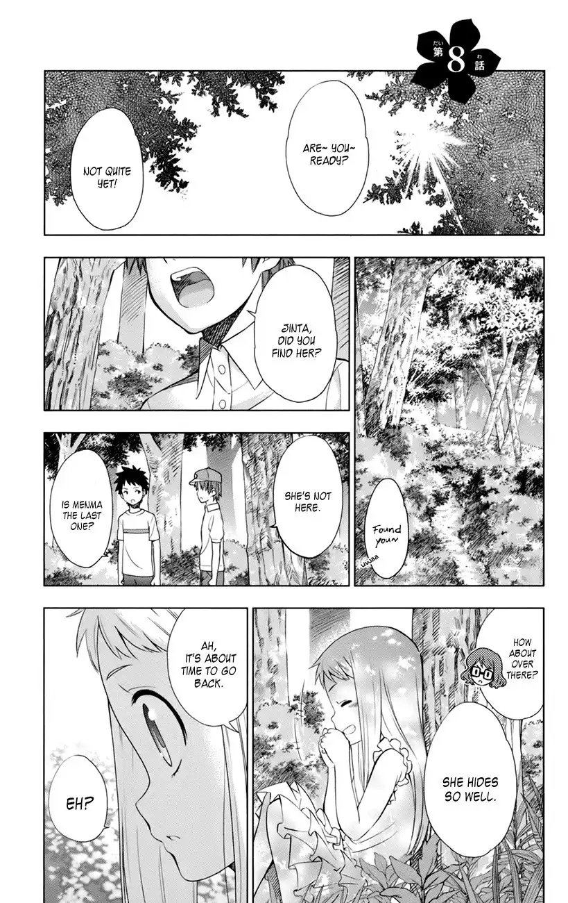 Ano Hi Mita Hana no Namae o Bokutachi wa Mada Shiranai. Chapter 8