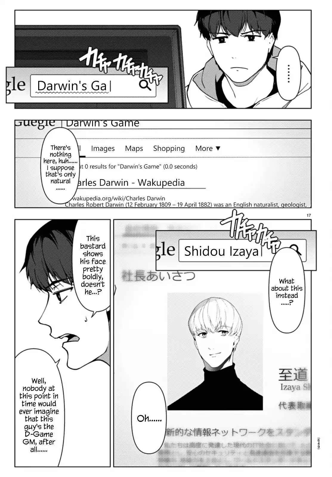 Darwin's Game Chapter 108