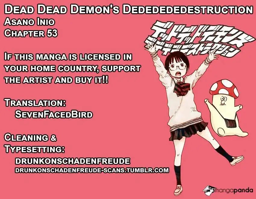 Dead Dead Demon's Dededededestruction Chapter 53