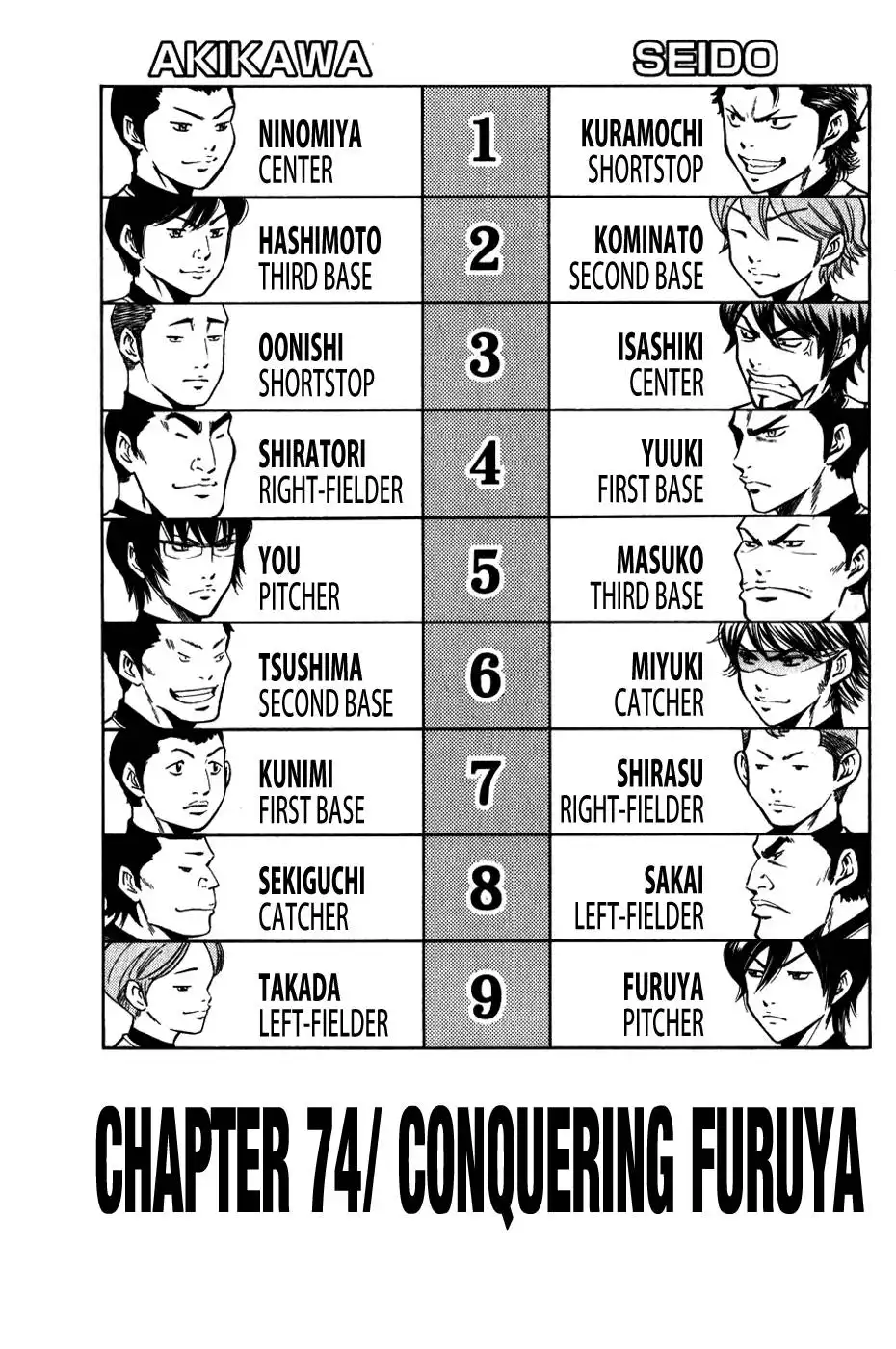 Diamond no Ace Chapter 74