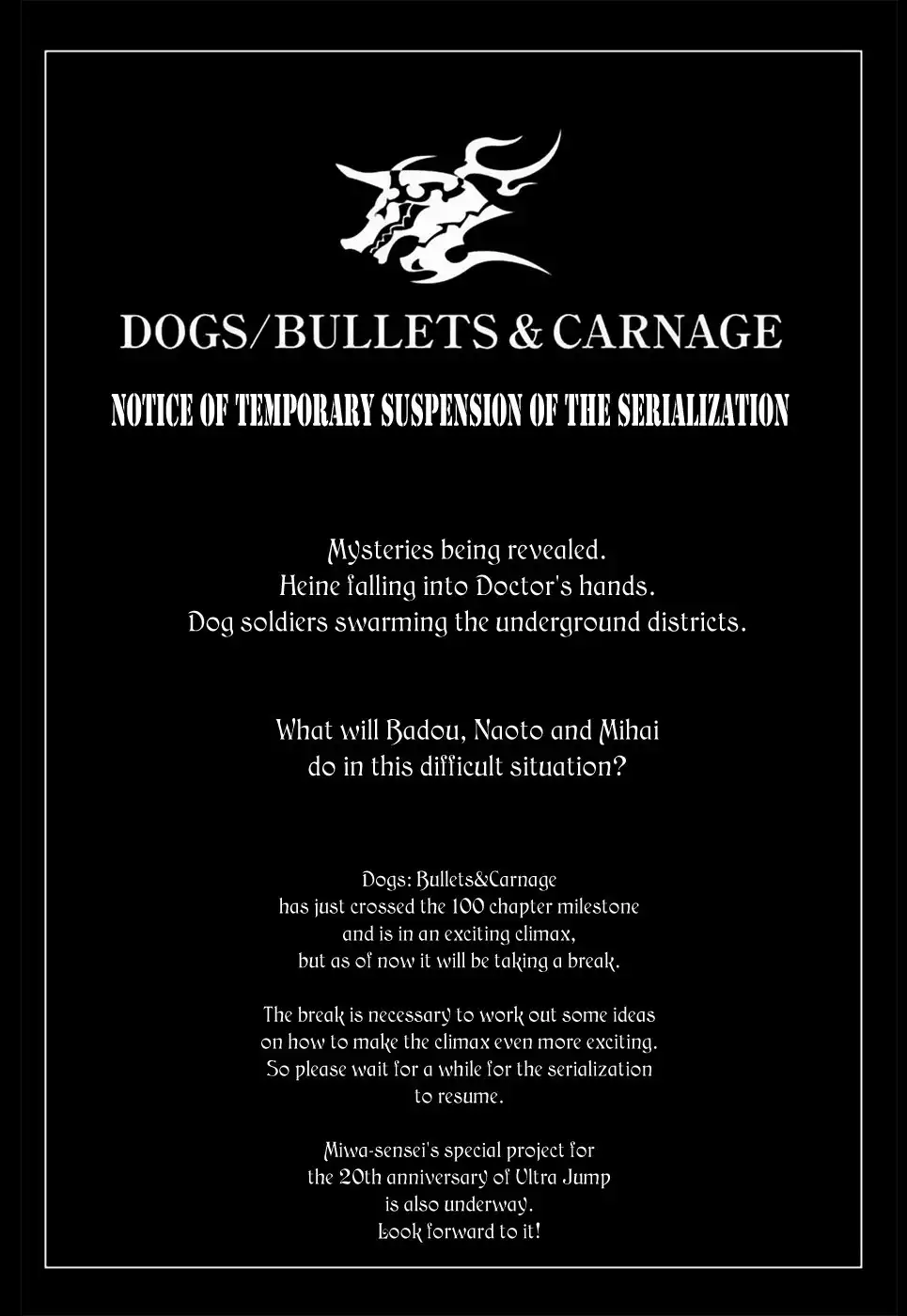 Dogs: Bullets ANDamp; Carnage Chapter 101