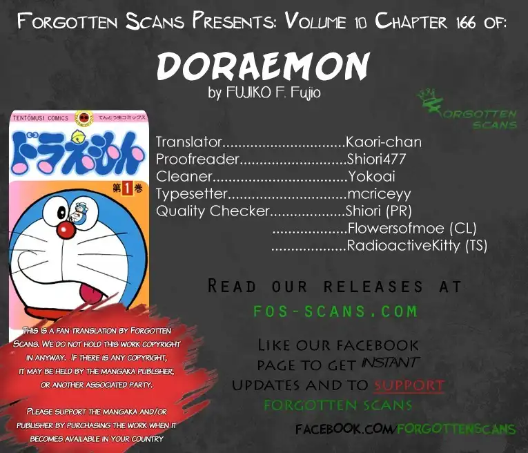 Doraemon Chapter 166