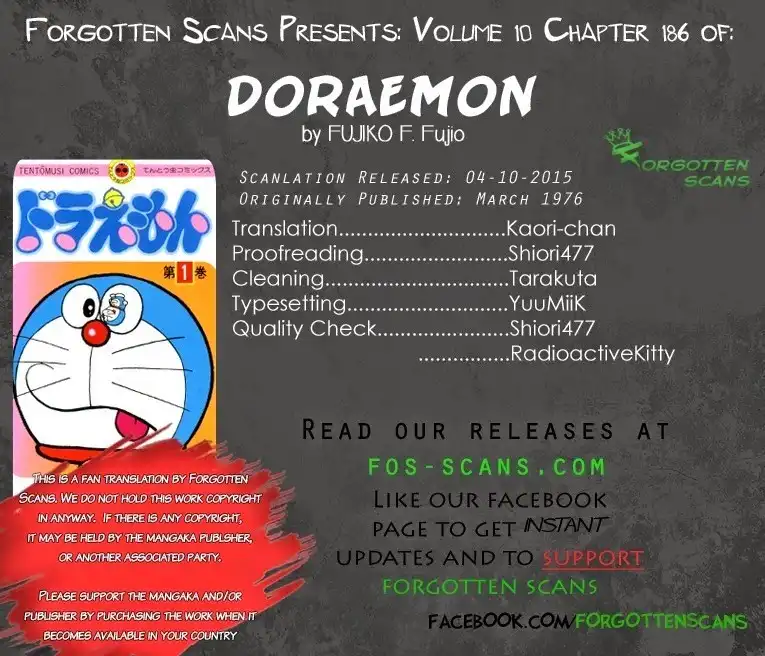 Doraemon Chapter 186