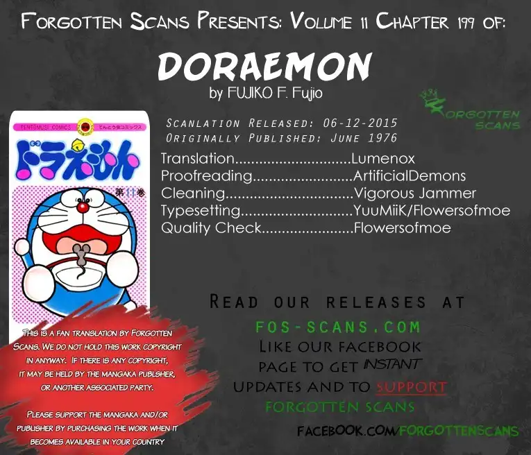 Doraemon Chapter 199