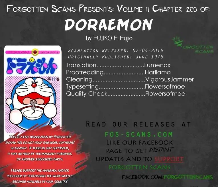 Doraemon Chapter 200