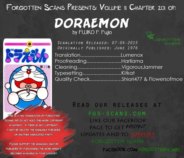 Doraemon Chapter 201