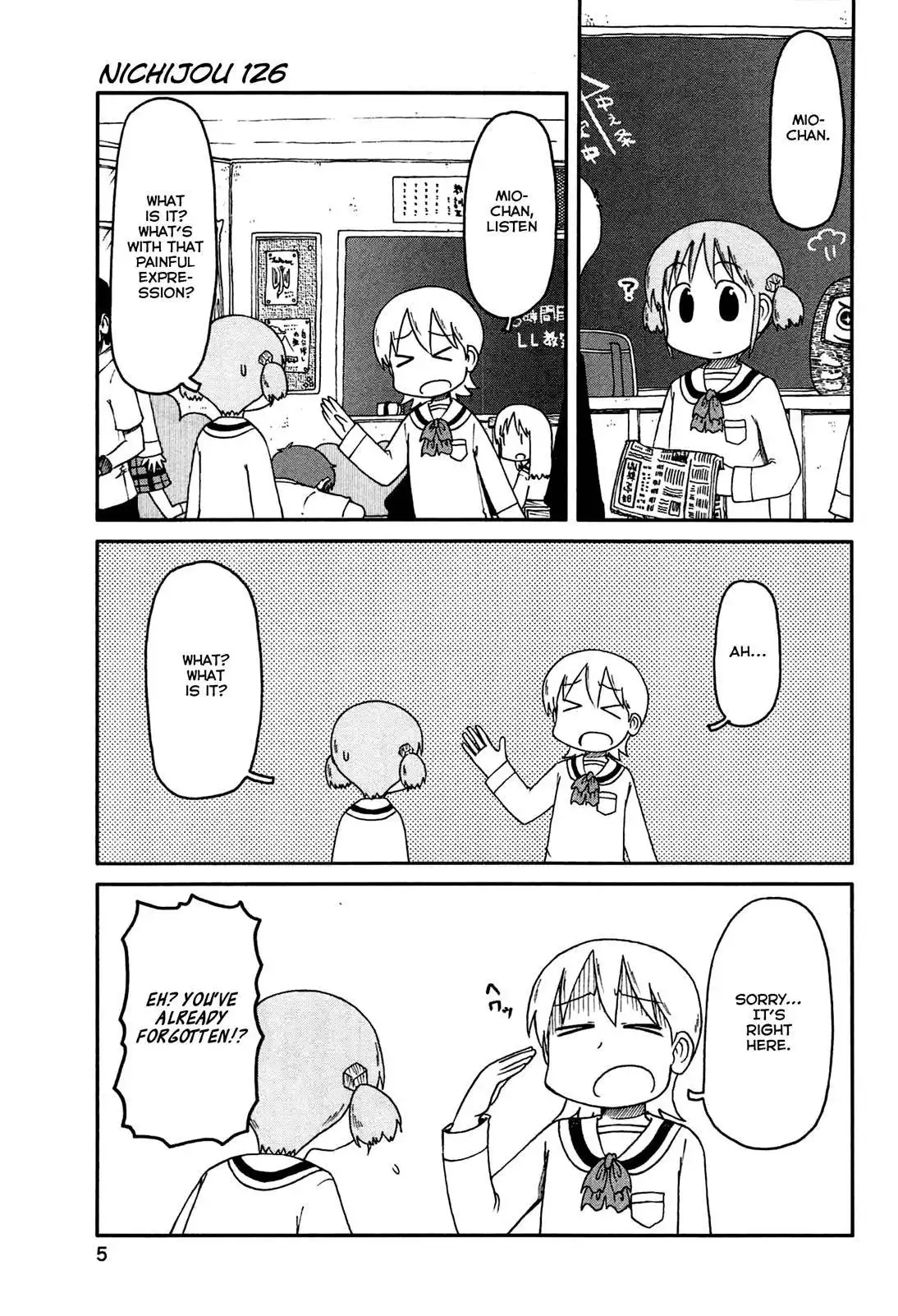 Nichijou Chapter 126