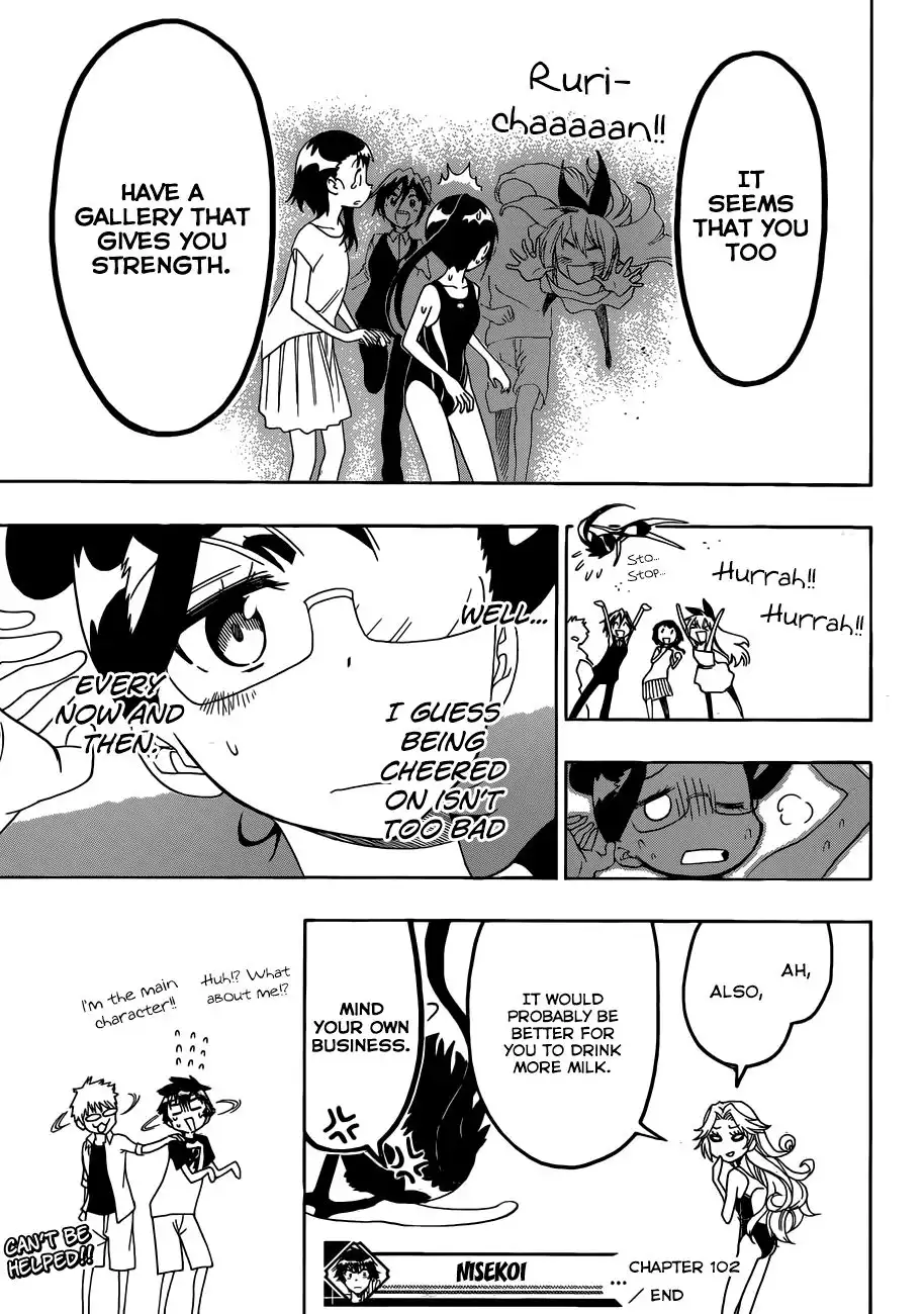 Nisekoi Chapter 102