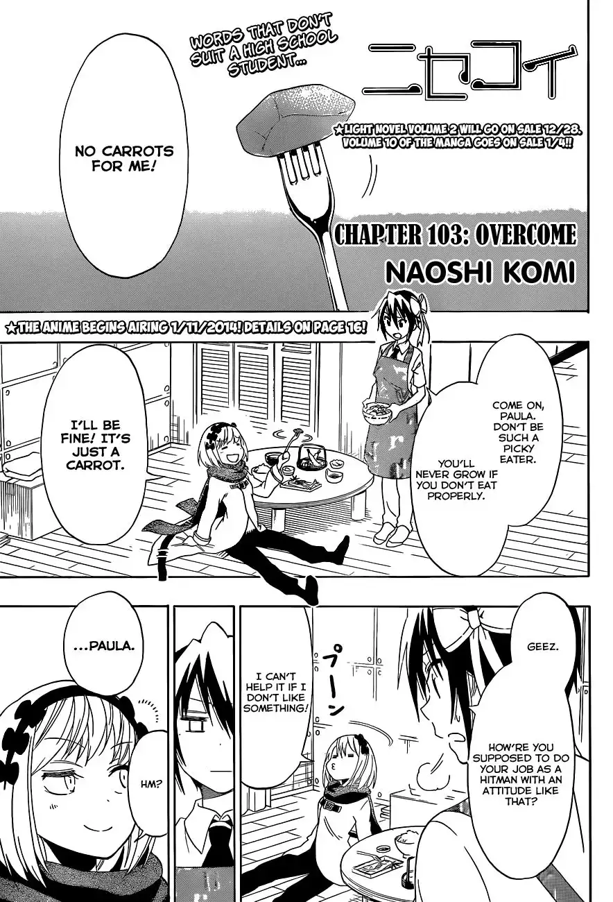 Nisekoi Chapter 103