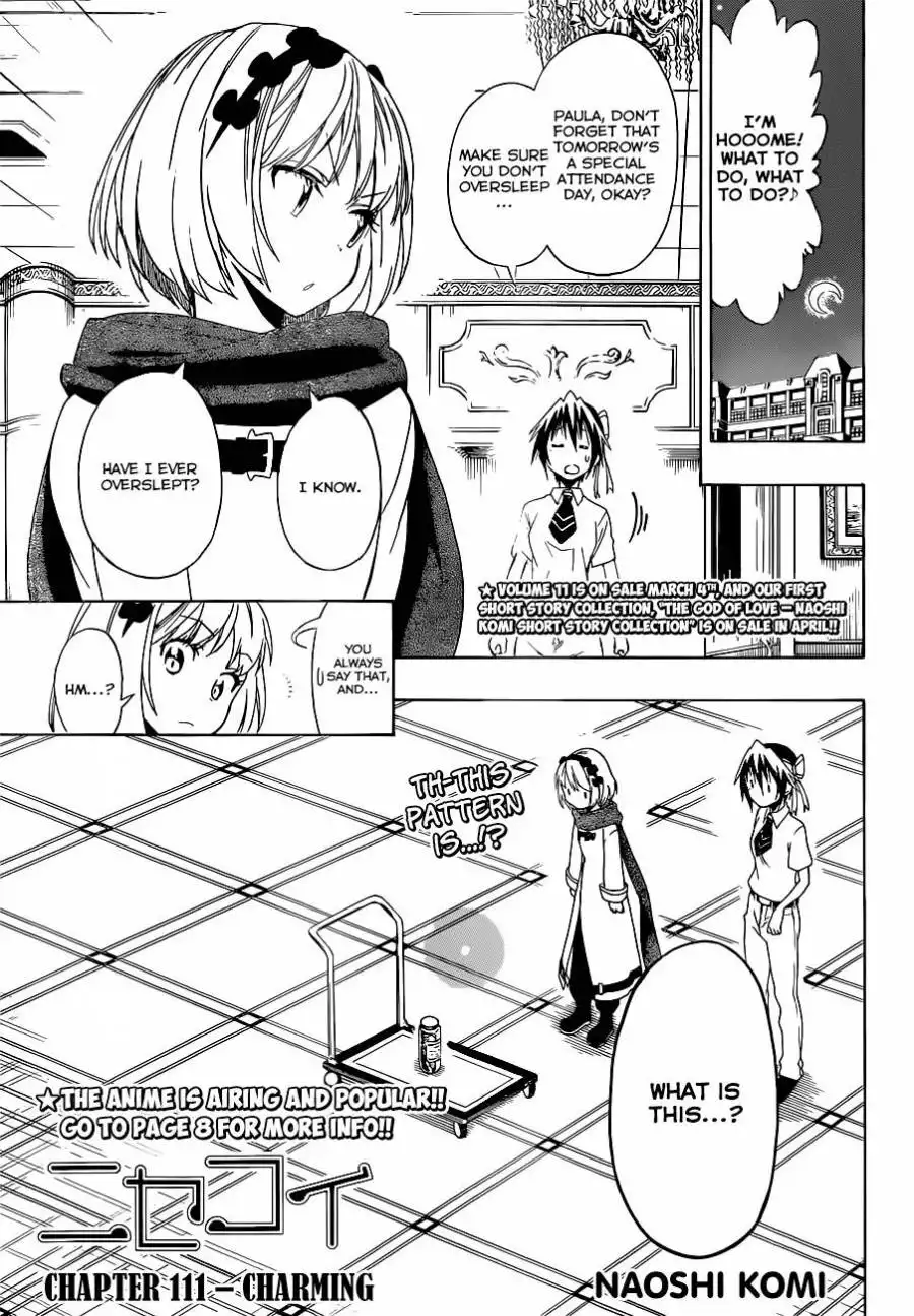 Nisekoi Chapter 111