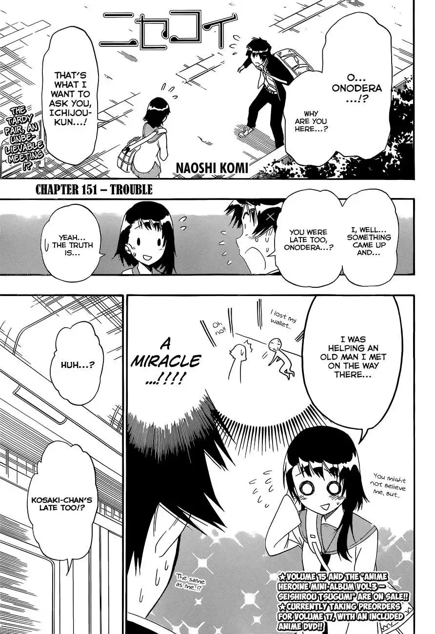 Nisekoi Chapter 151