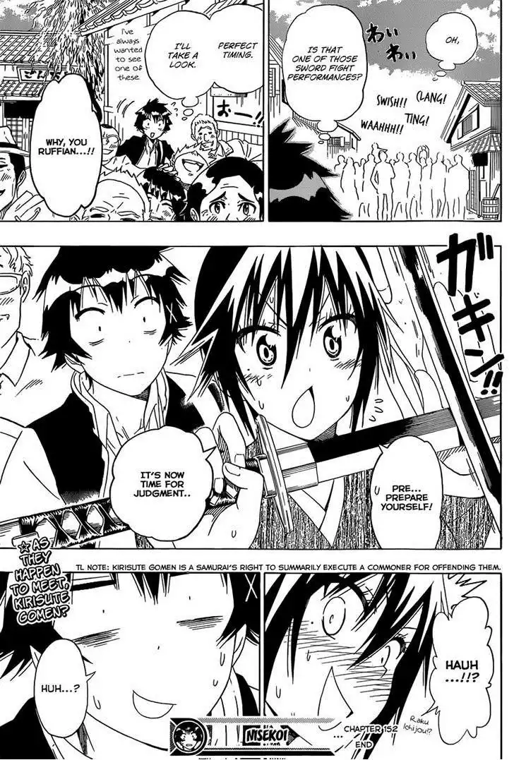 Nisekoi Chapter 152