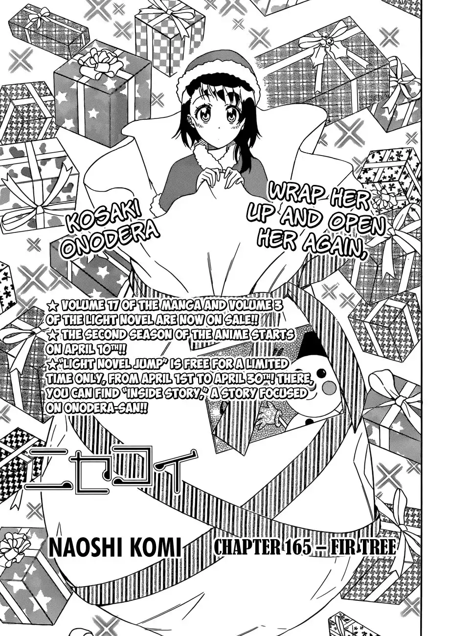 Nisekoi Chapter 165