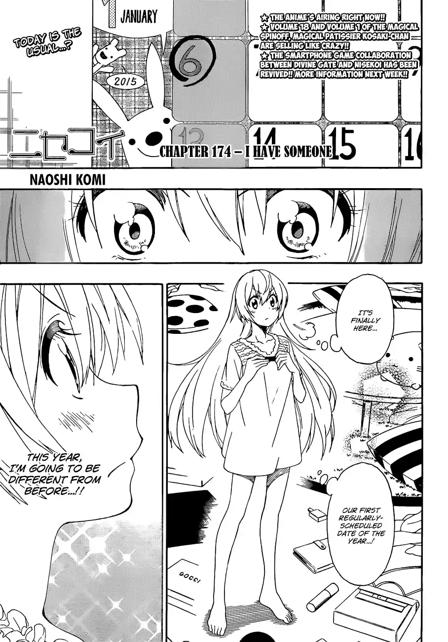 Nisekoi Chapter 174