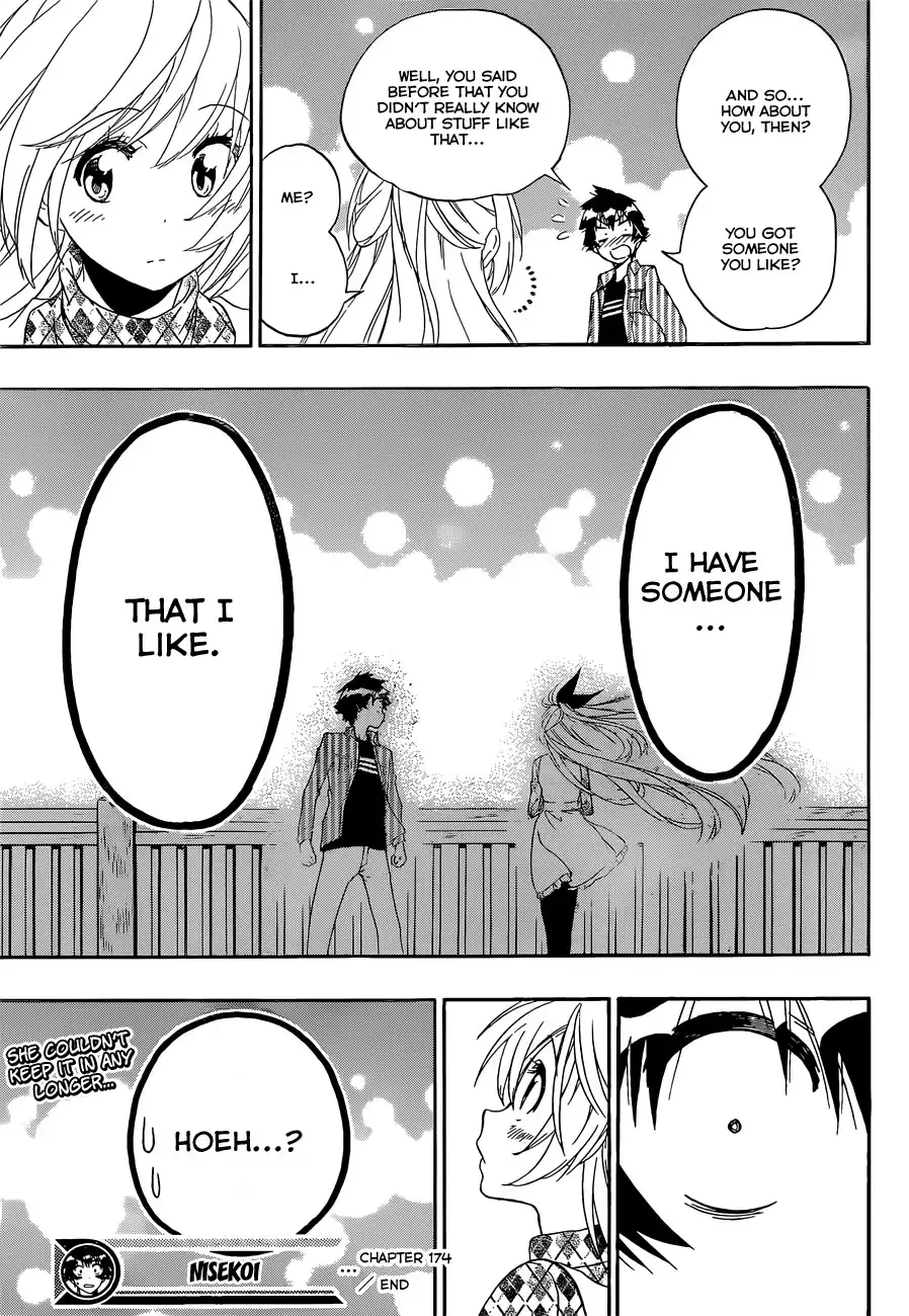 Nisekoi Chapter 174