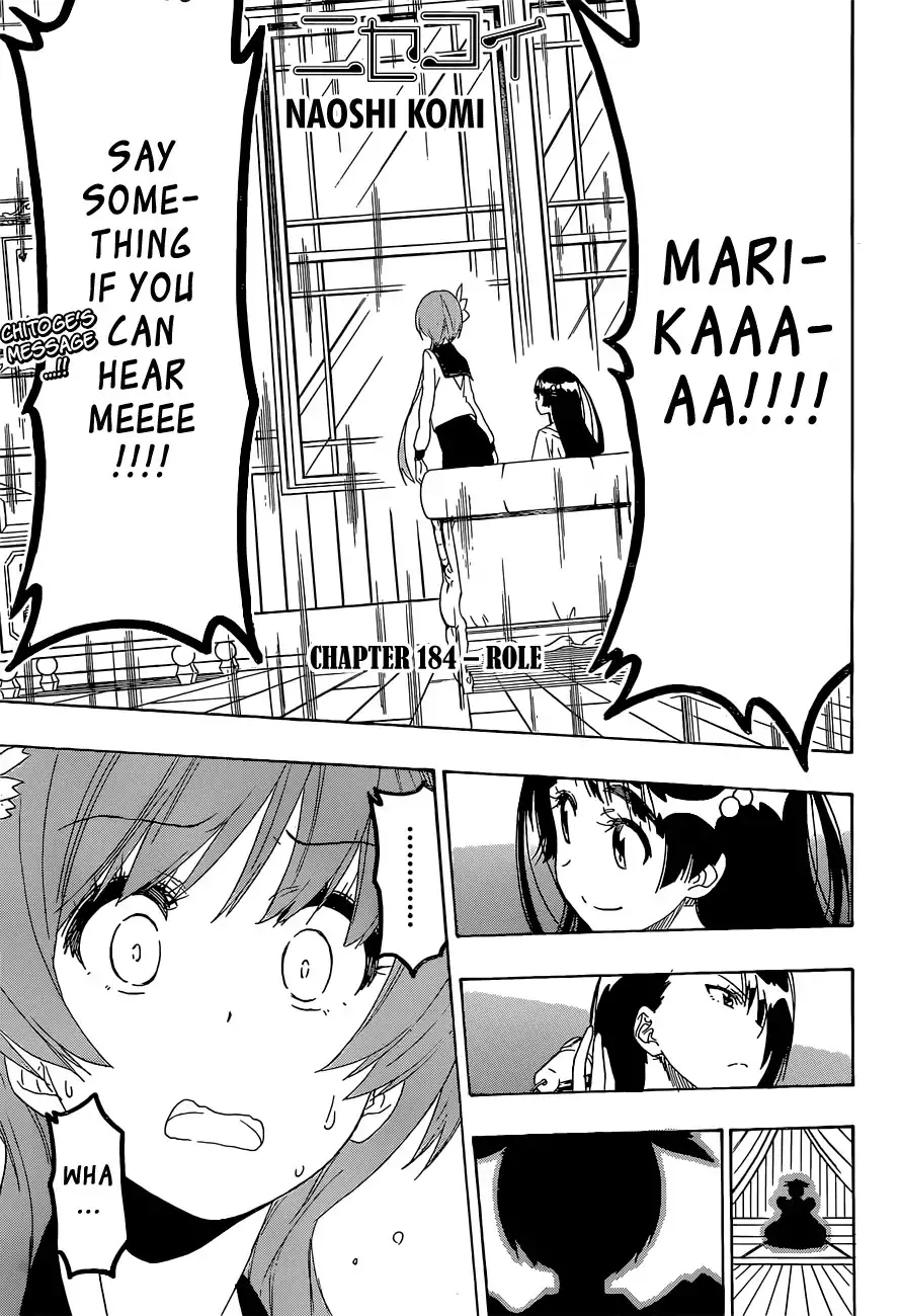 Nisekoi Chapter 184