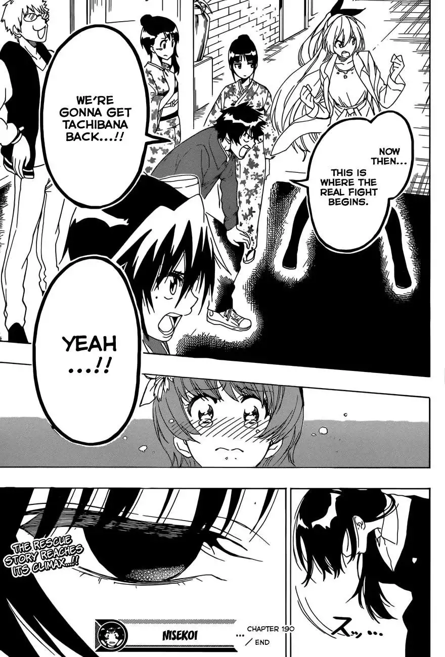 Nisekoi Chapter 190