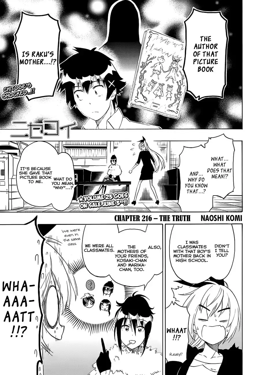 Nisekoi Chapter 216