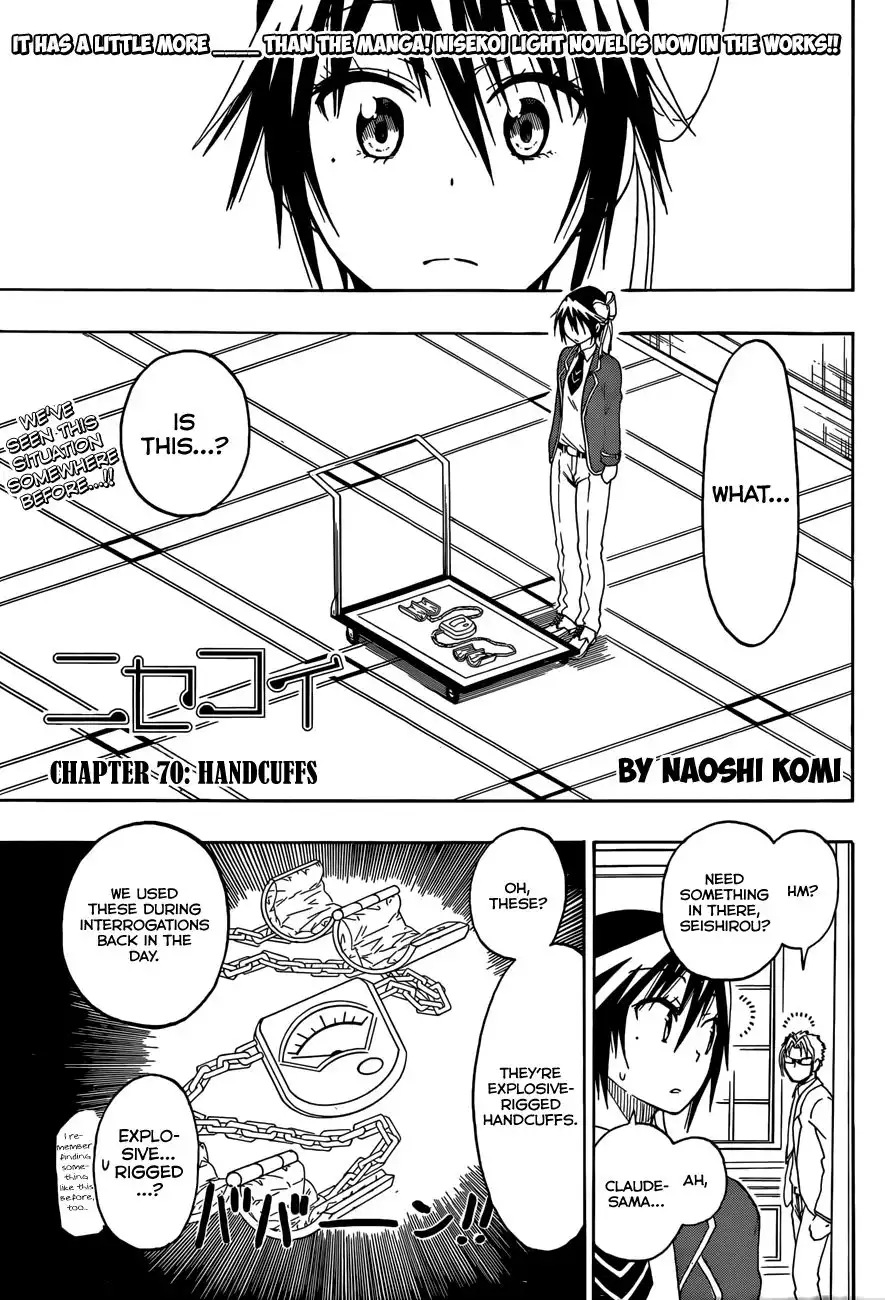 Nisekoi Chapter 70