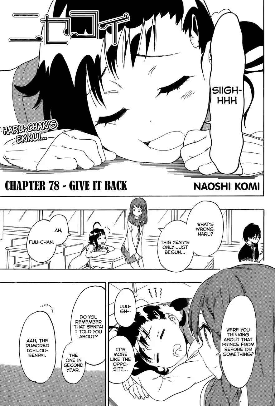 Nisekoi Chapter 78