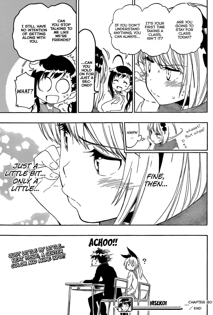 Nisekoi Chapter 80