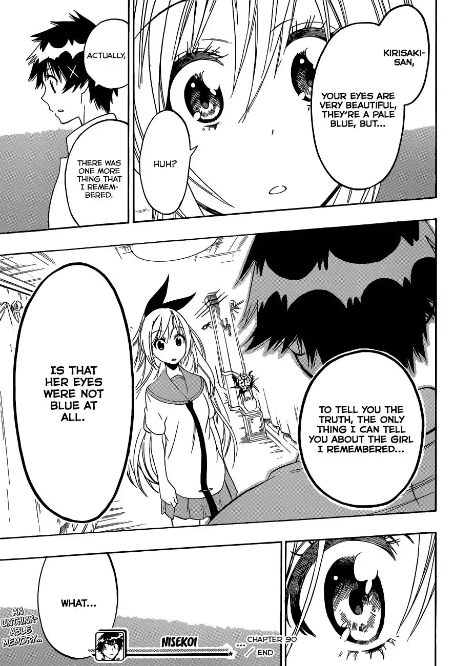 Nisekoi Chapter 90