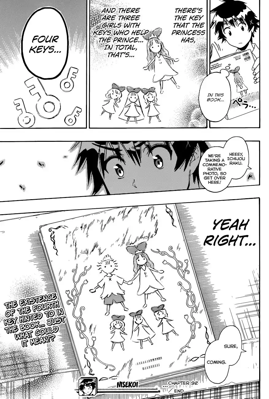 Nisekoi Chapter 92