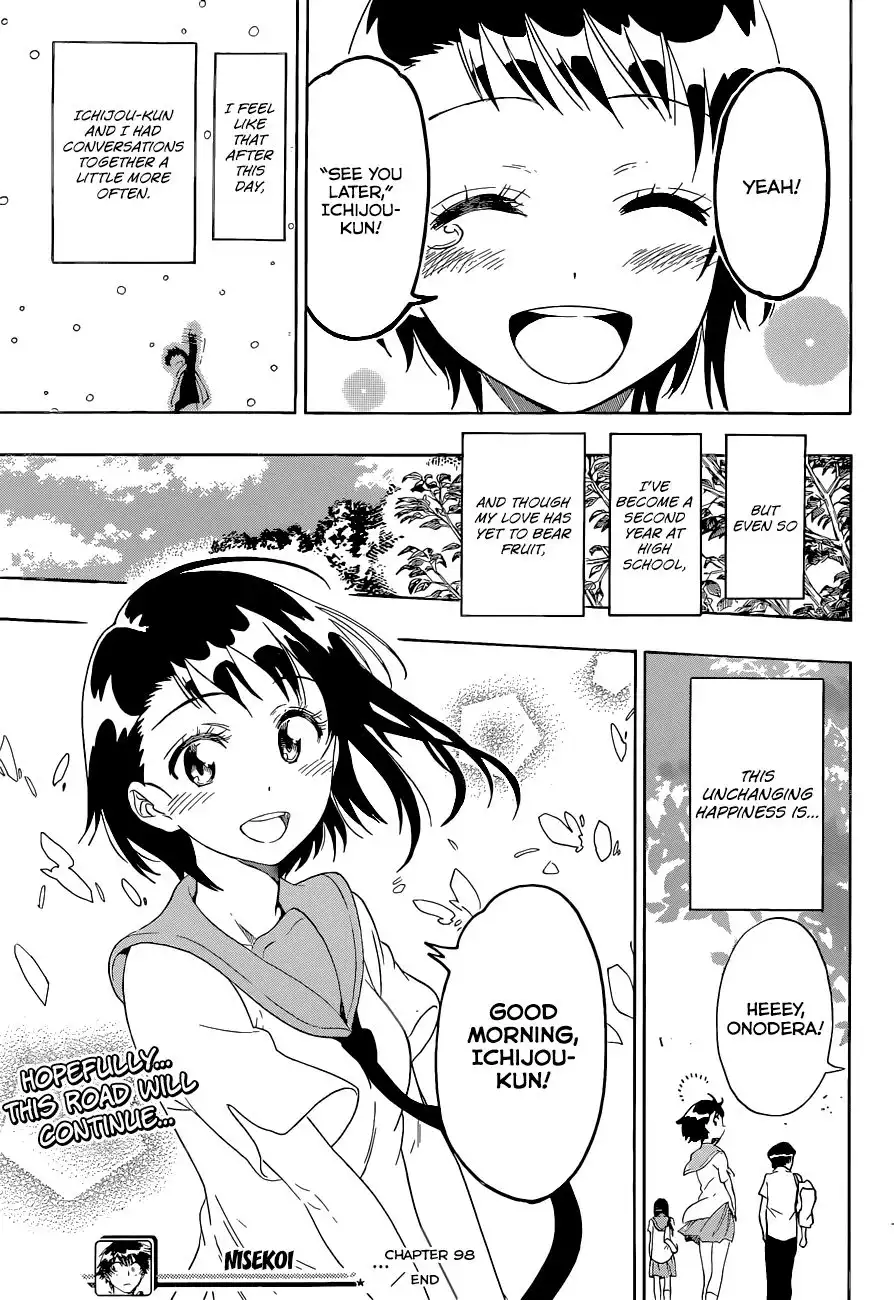 Nisekoi Chapter 98