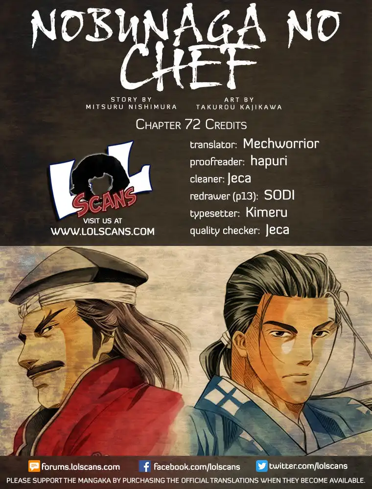 Nobunaga no Chef Chapter 72