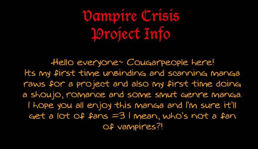 Vampire Crisis Chapter 1