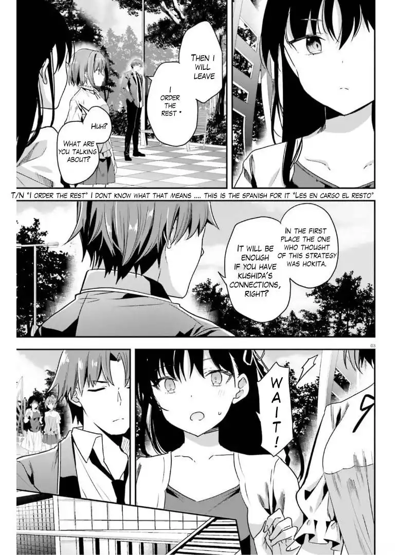 Youkoso Jitsuryoku Shijou Shugi no Kyoushitsu e Chapter 63